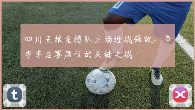四川五粮金樽队主场迎战强敌,争夺季后赛席位的关键之战