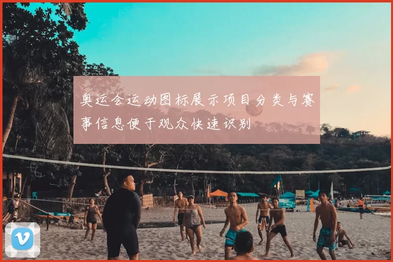 奥运会运动图标展示项目分类与赛事信息便于观众快速识别