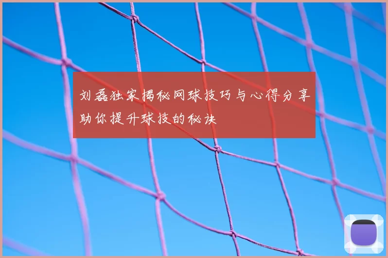 刘磊独家揭秘网球技巧与心得分享助你提升球技的秘诀