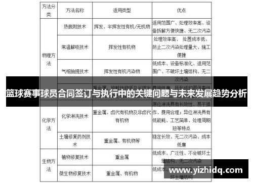 篮球赛事球员合同签订与执行中的关键问题与未来发展趋势分析